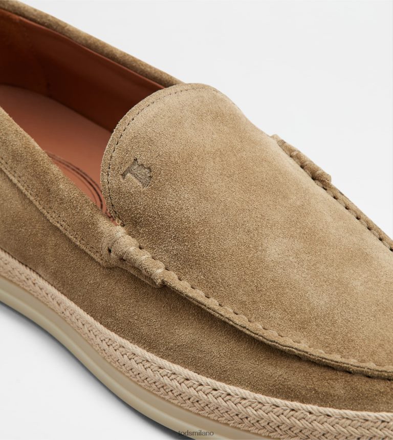 uominibeige Tod's mocassino pantofola in pelle scamosciata P66X8B908