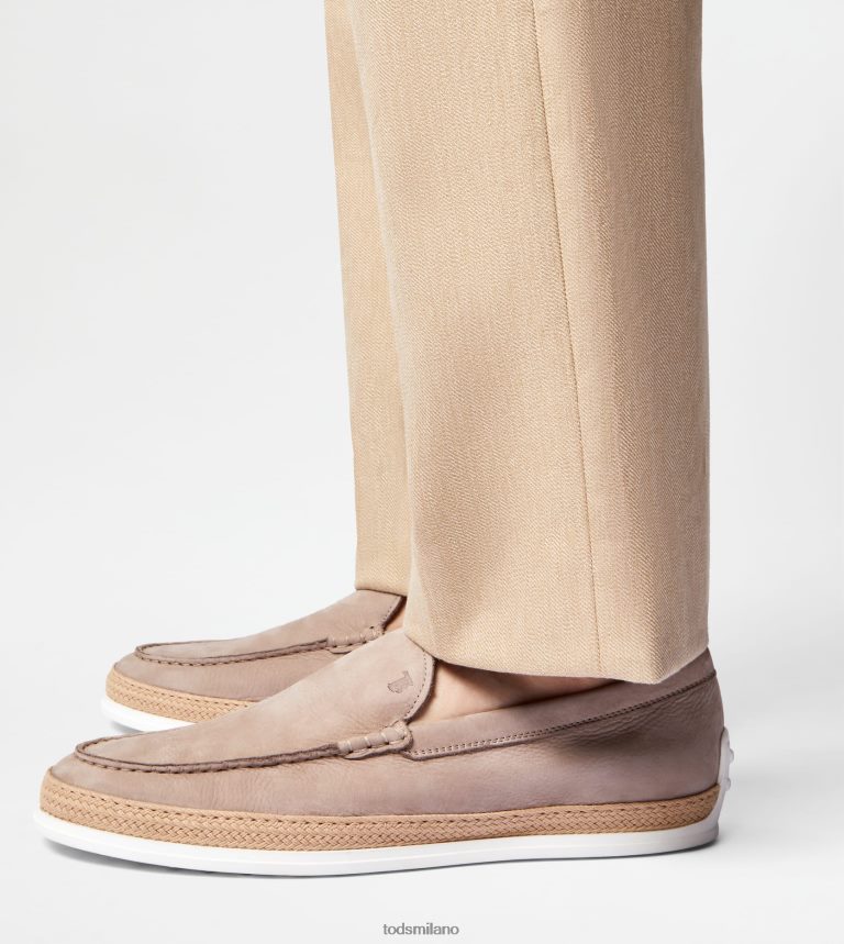 uominibeige Tod's slip-on in nabuk P66X8B901
