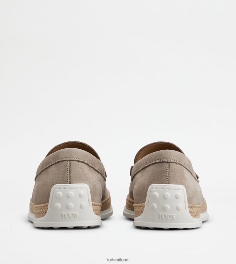 uominibeige Tod's slip-on in nabuk P66X8B901