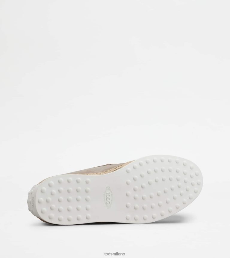 uominibeige Tod's slip-on in nabuk P66X8B901