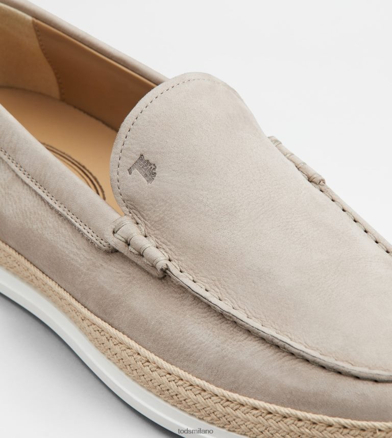uominibeige Tod's slip-on in nabuk P66X8B901
