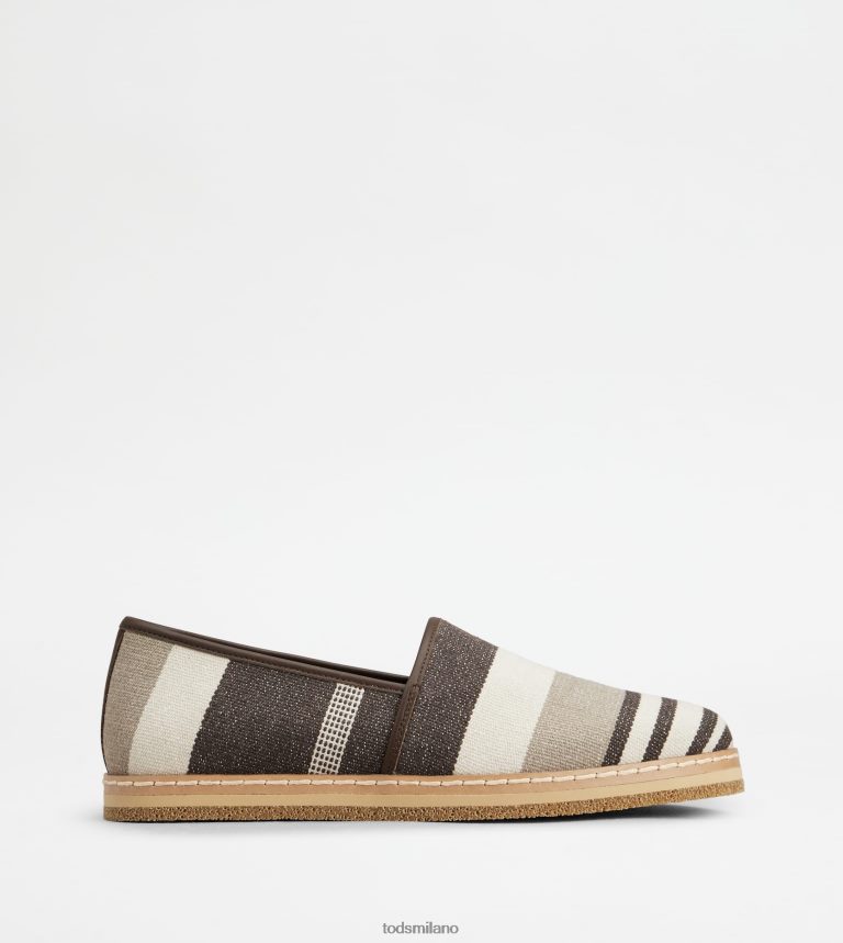 uominibianco sporco/beige/marrone Tod's slip-on in tessuto P66X8B897