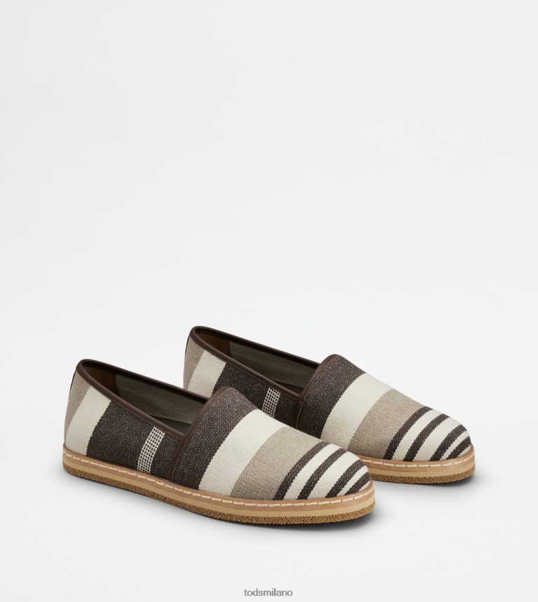 uominibianco sporco/beige/marrone Tod's slip-on in tessuto P66X8B897