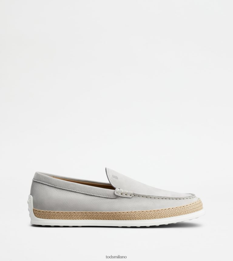uominigrigio Tod's slip-on in nabuk P66X8B902