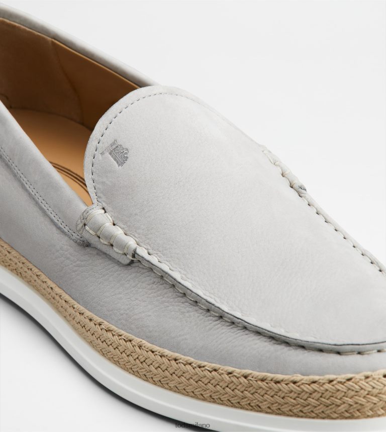 uominigrigio Tod's slip-on in nabuk P66X8B902