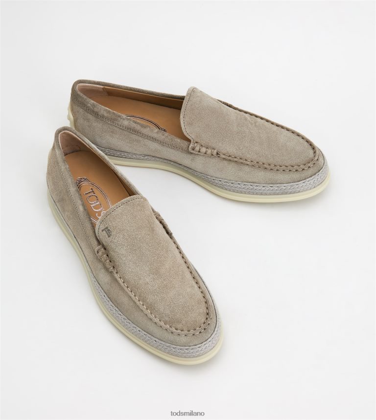 uominigrigio Tod's slip-on in pelle scamosciata P66X8B904