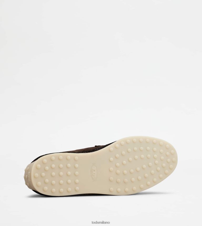 uominimarrone Tod's mocassino pantofola in pelle scamosciata P66X8B907