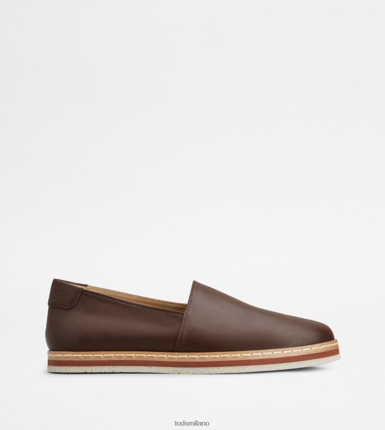 uominimarrone Tod's slip-on in pelle P66X8B896
