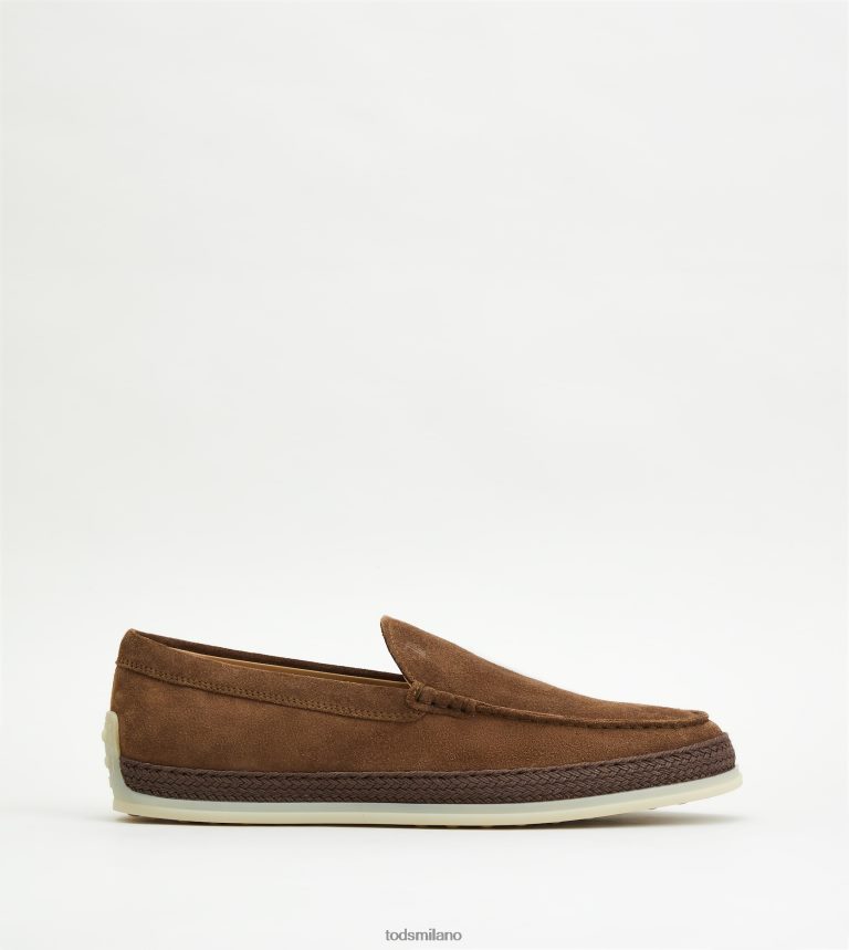uominimarrone Tod's slip-on in pelle scamosciata P66X8B905