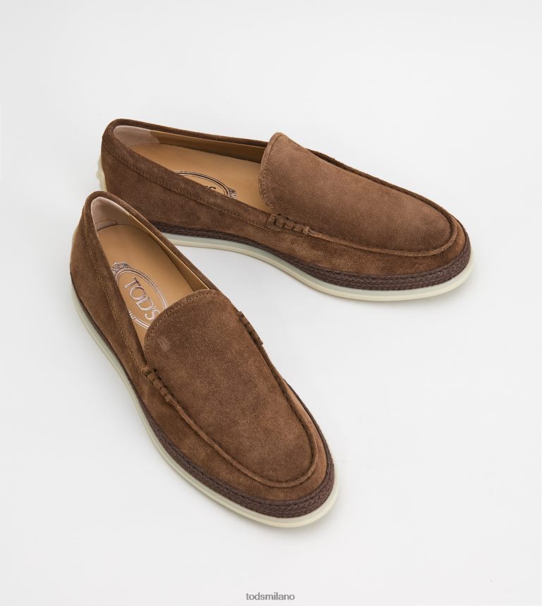 uominimarrone Tod's slip-on in pelle scamosciata P66X8B905