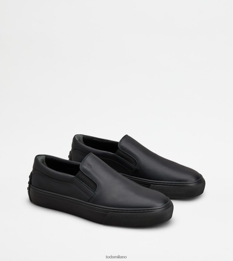 uomininero Tod's slip-on in pelle P66X8B845
