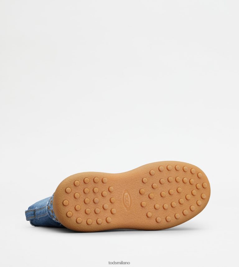 uominiazzurro Tod's w. G. stivaletti stringati in denim P66X8B799