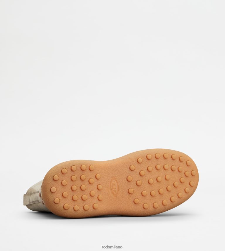 uominibeige Tod's w. G. stivaletti stringati in pelle scamosciata P66X8B791