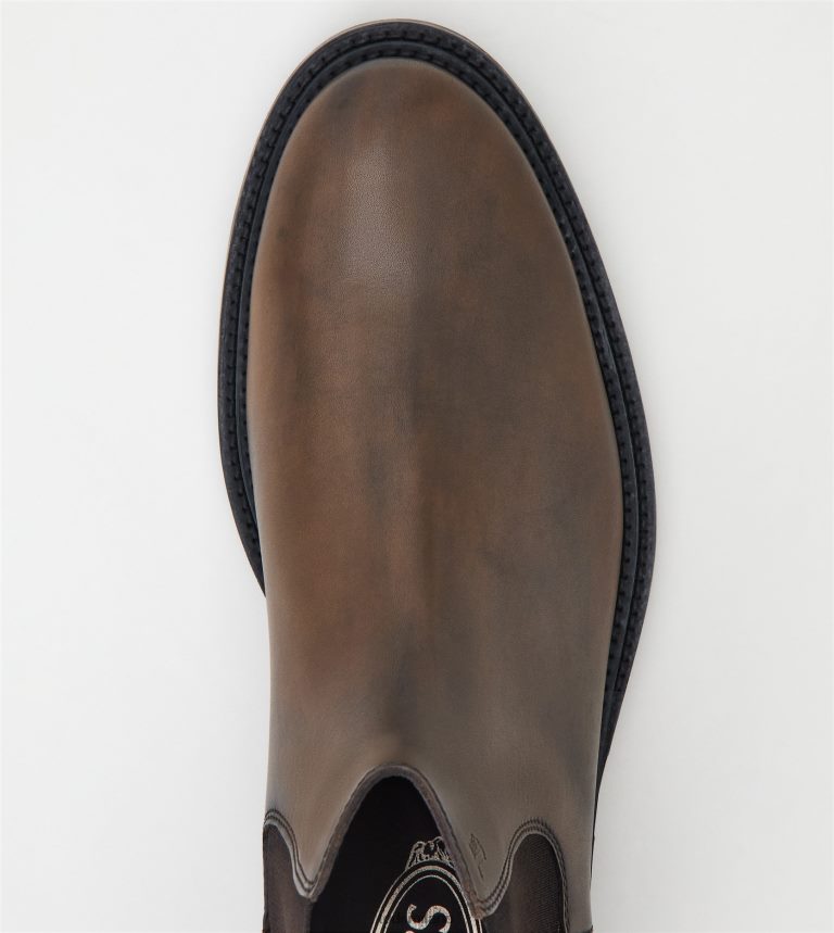 uominimarrone Tod's stivaletti in pelle P66X8B807