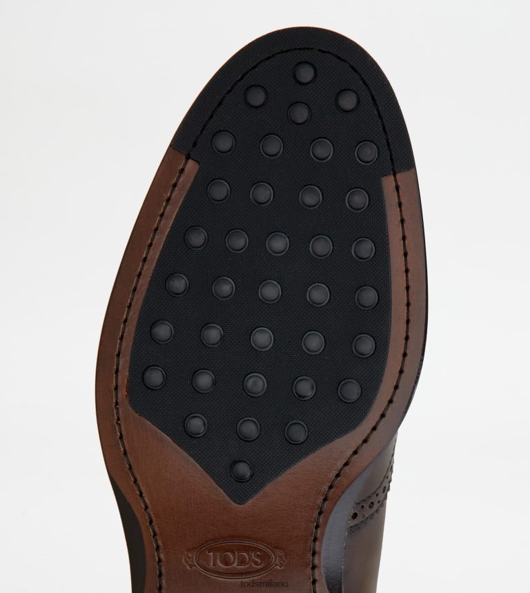 uominimarrone Tod's stivaletti in pelle P66X8B811