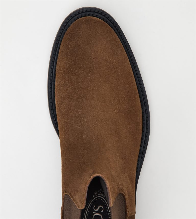 uominimarrone Tod's stivaletti in pelle scamosciata P66X8B806