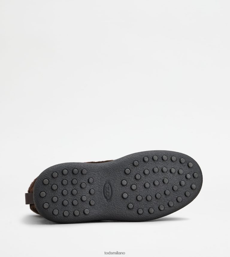 uominimarrone Tod's w. G. stivaletti stringati in montone P66X8B814