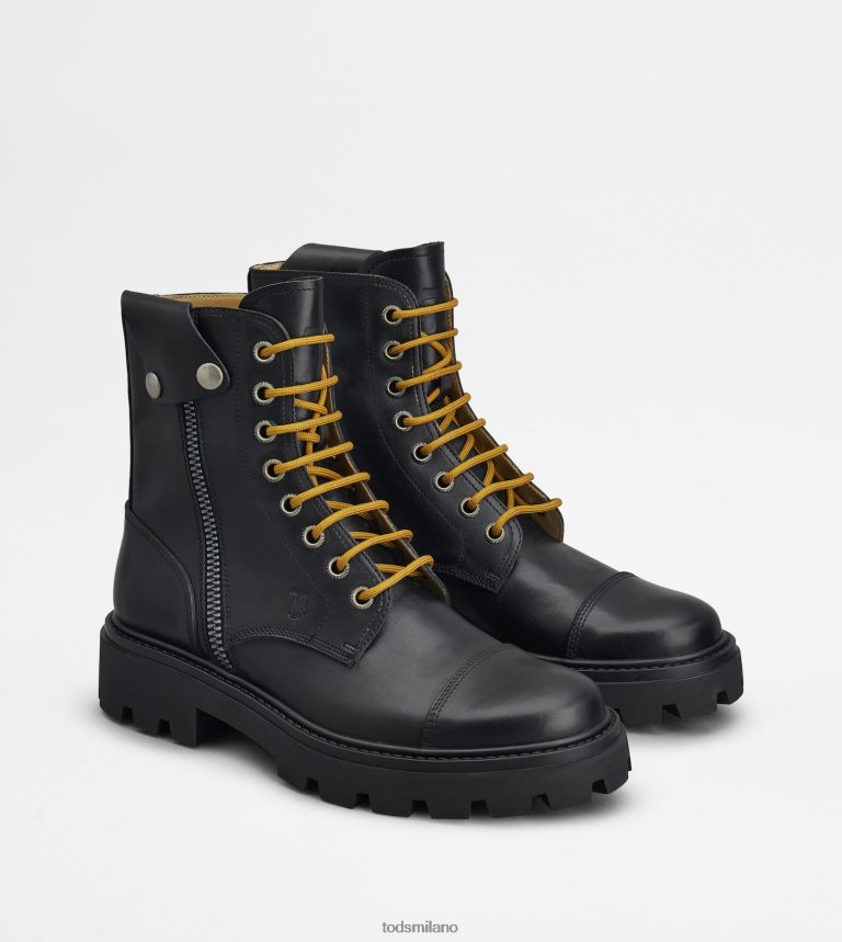 uomininero Tod's anfibi in pelle P66X8B813