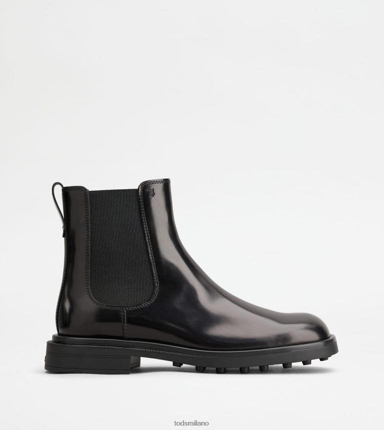 uomininero Tod's stivaletti Chelsea in pelle P66X8B805