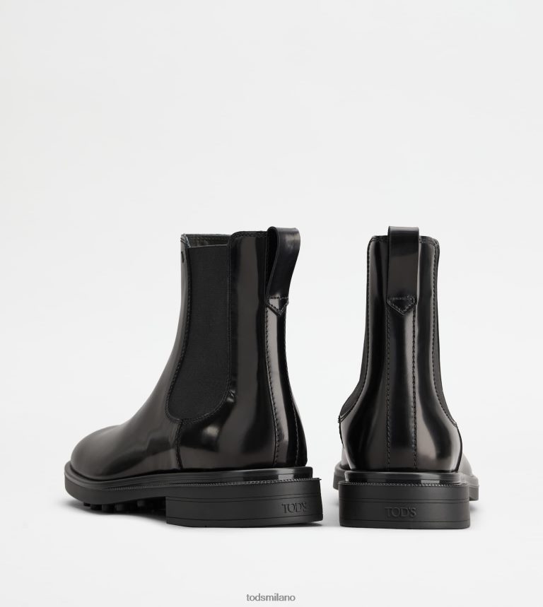 uomininero Tod's stivaletti Chelsea in pelle P66X8B805