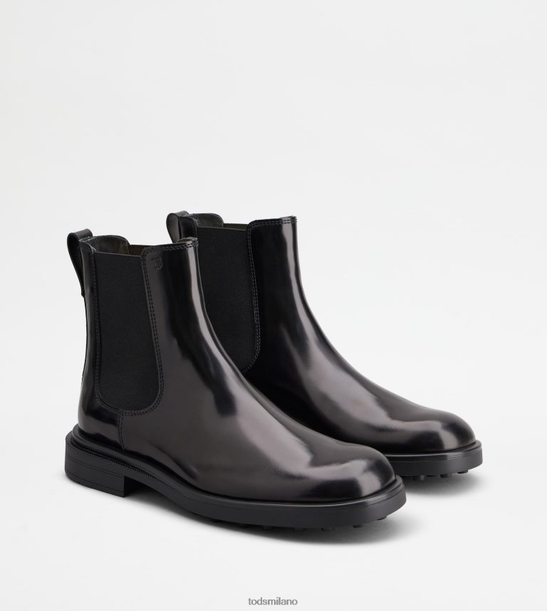 uomininero Tod's stivaletti Chelsea in pelle P66X8B805