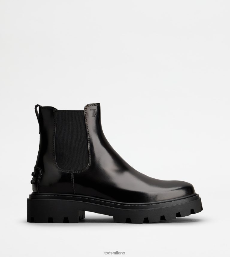 uomininero Tod's stivaletti in pelle P66X8B804
