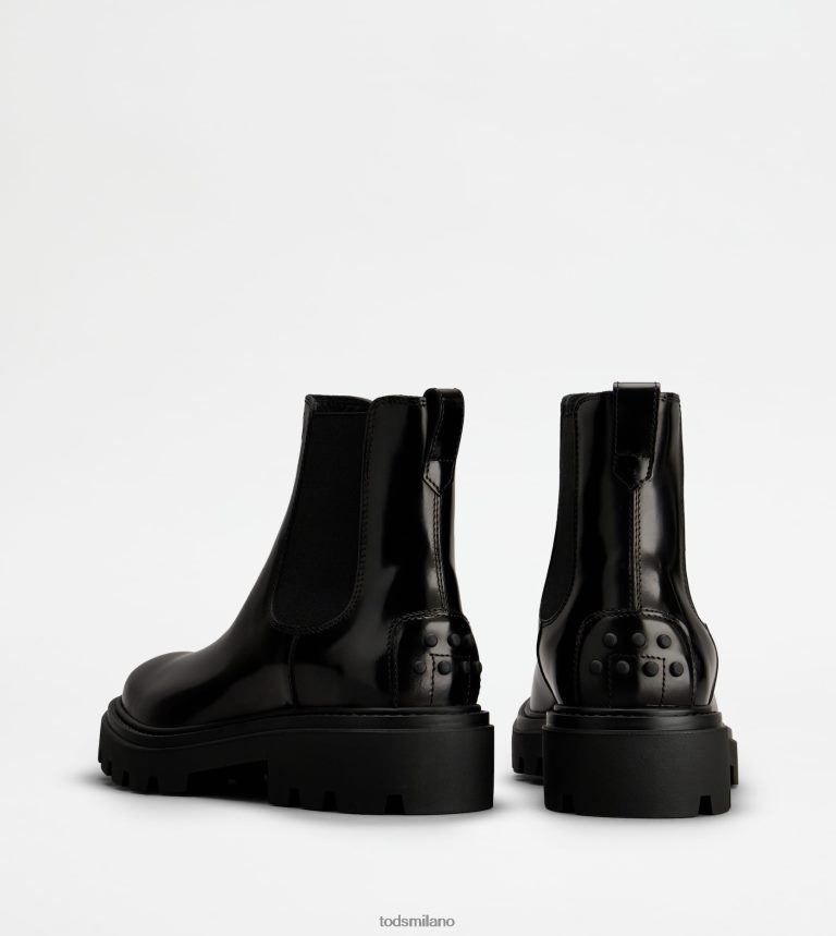 uomininero Tod's stivaletti in pelle P66X8B804