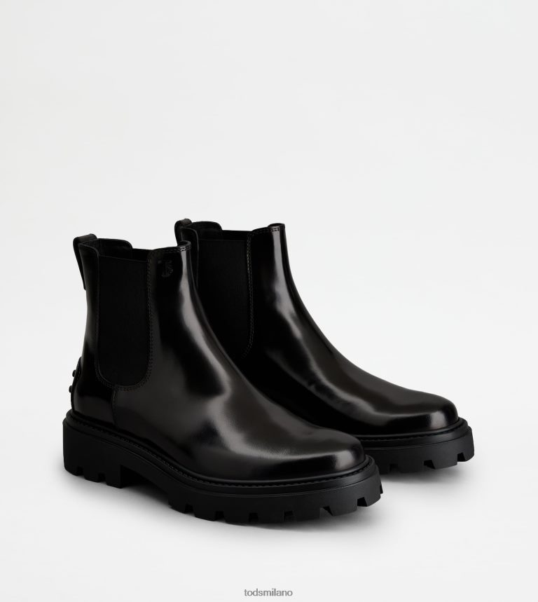uomininero Tod's stivaletti in pelle P66X8B804