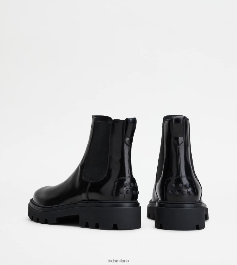 uomininero Tod's stivaletti in pelle P66X8B804