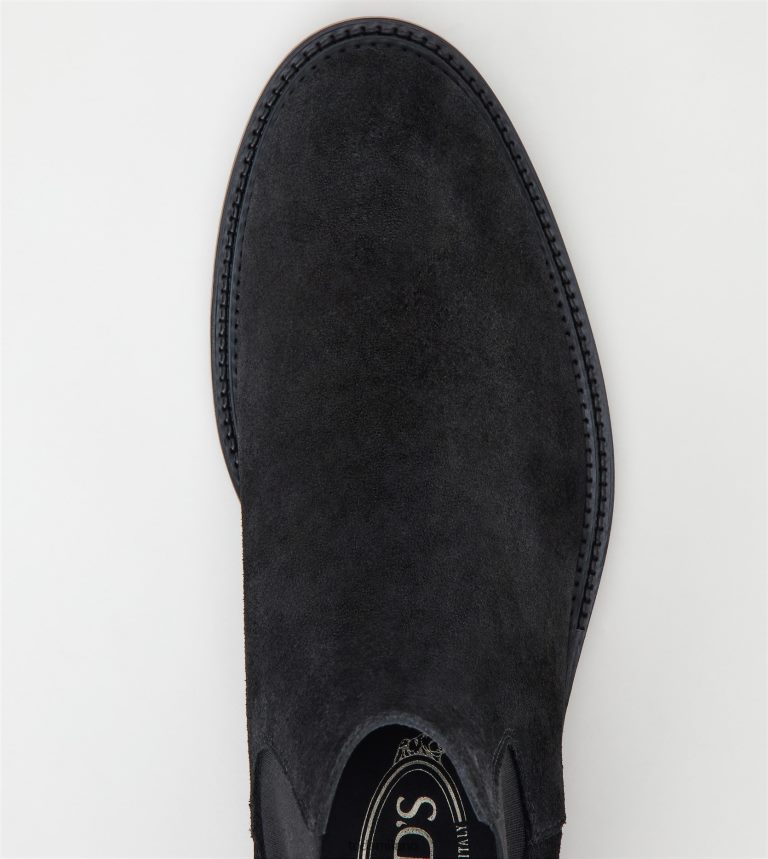 uomininero Tod's stivaletti in pelle scamosciata P66X8B809
