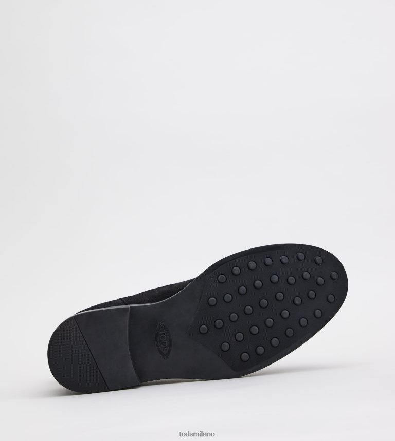 uomininero Tod's stivaletti in pelle scamosciata P66X8B809