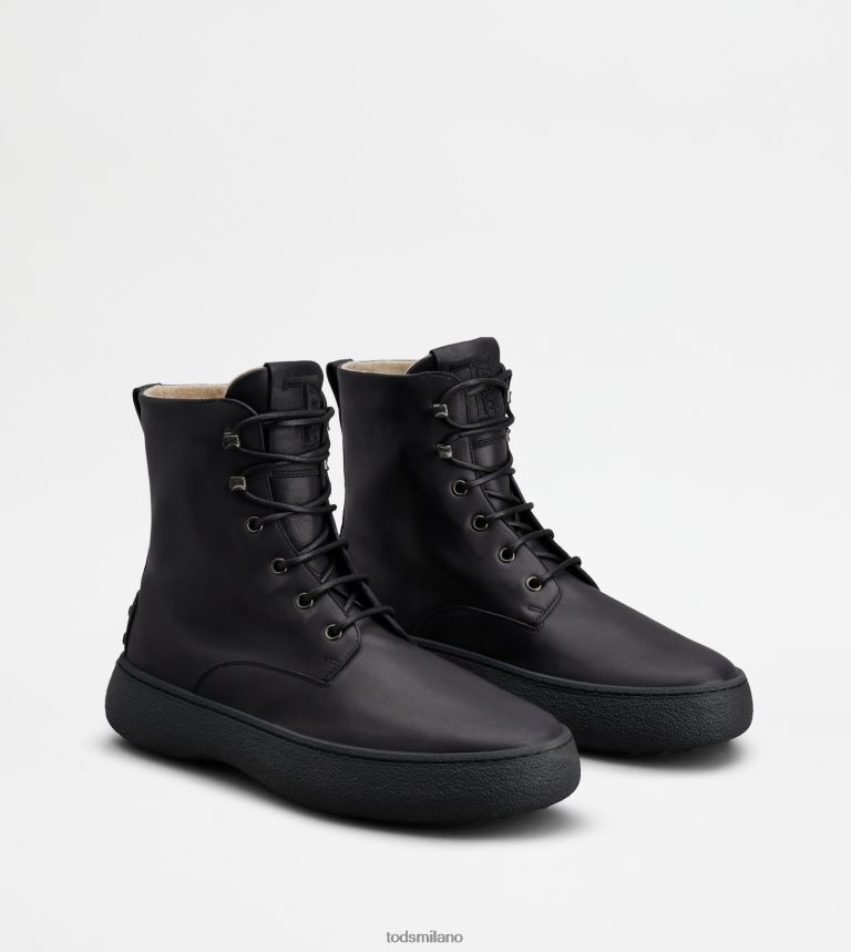 uomininero Tod's w. G. stivaletti stringati in pelle P66X8B798