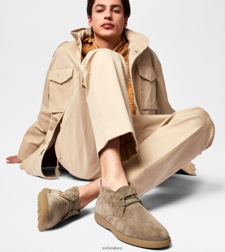 uominibeige Tod's desert boots in pelle scamosciata P66X8B781