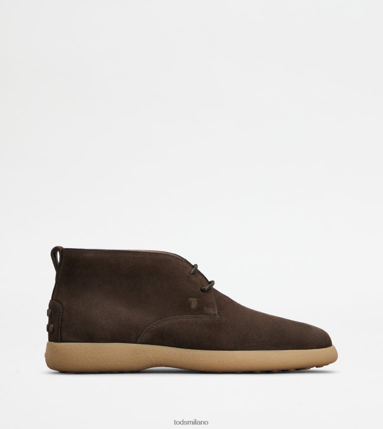 uominimarrone Tod's desert boots in pelle scamosciata P66X8B783