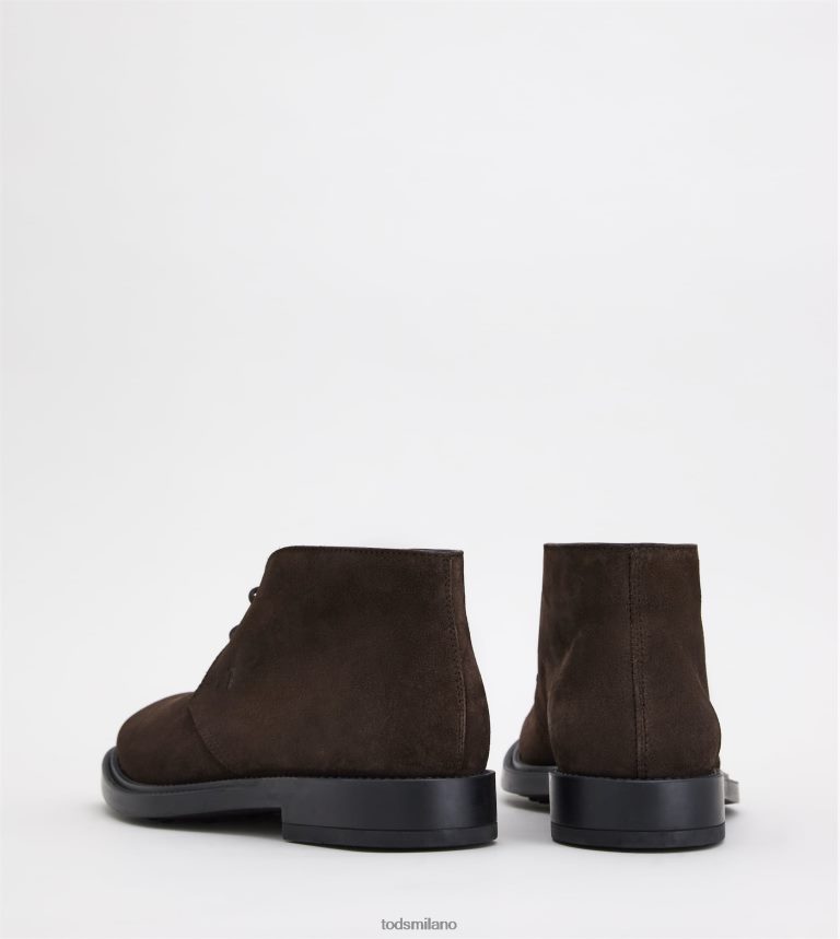 uominimarrone Tod's desert boots in pelle scamosciata P66X8B788