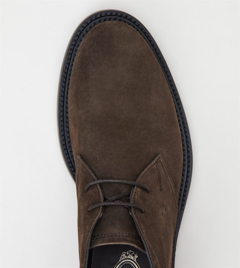 uominimarrone Tod's desert boots in pelle scamosciata P66X8B788