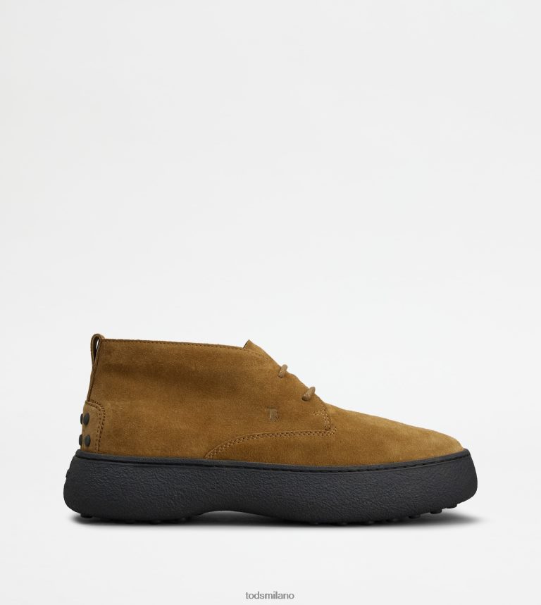 uominimarrone Tod's w. G. desert boots in pelle scamosciata P66X8B785