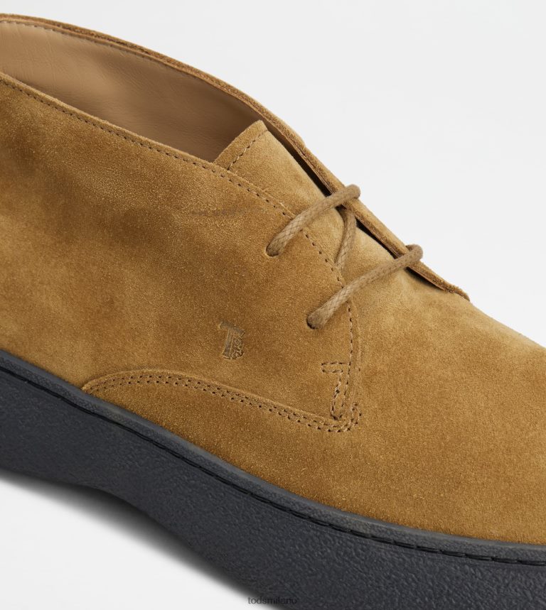 uominimarrone Tod's w. G. desert boots in pelle scamosciata P66X8B785