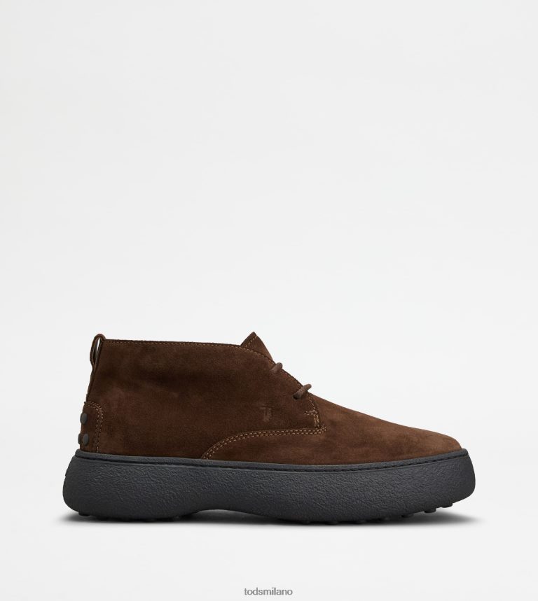 uominimarrone Tod's w. G. desert boots in pelle scamosciata P66X8B786