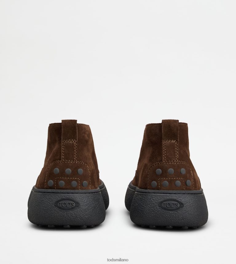 uominimarrone Tod's w. G. desert boots in pelle scamosciata P66X8B786