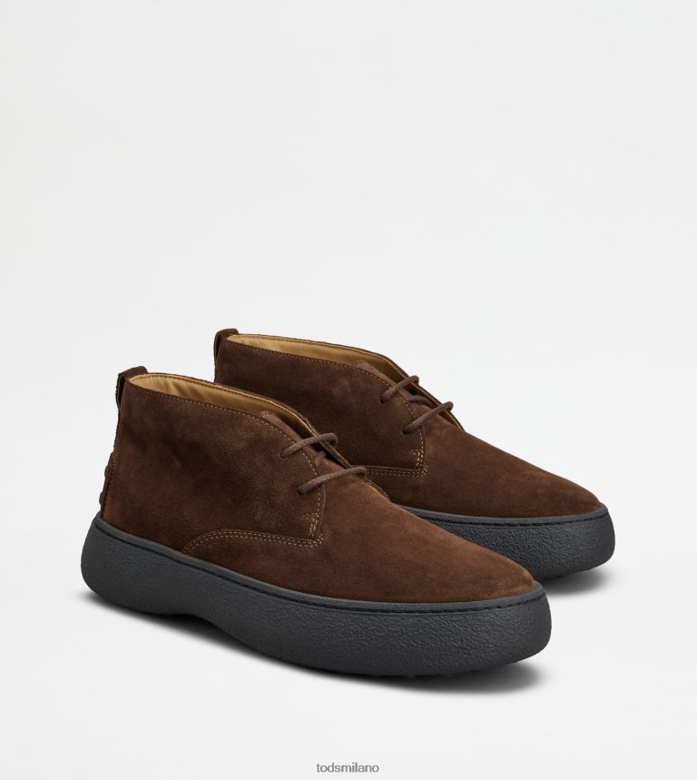 uominimarrone Tod's w. G. desert boots in pelle scamosciata P66X8B786