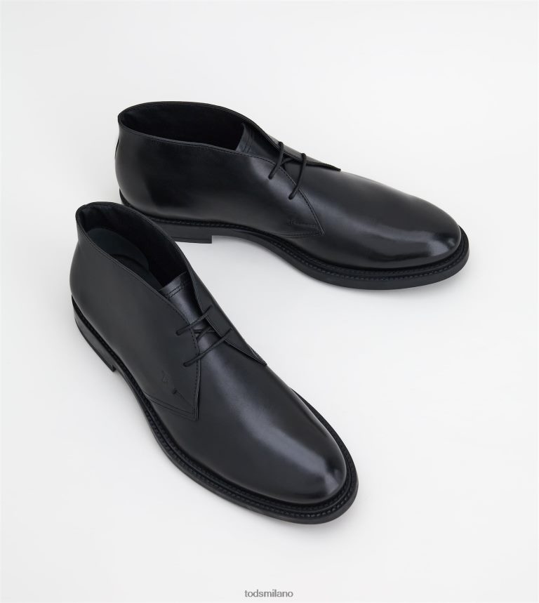 uomininero Tod's desert boots in pelle P66X8B790