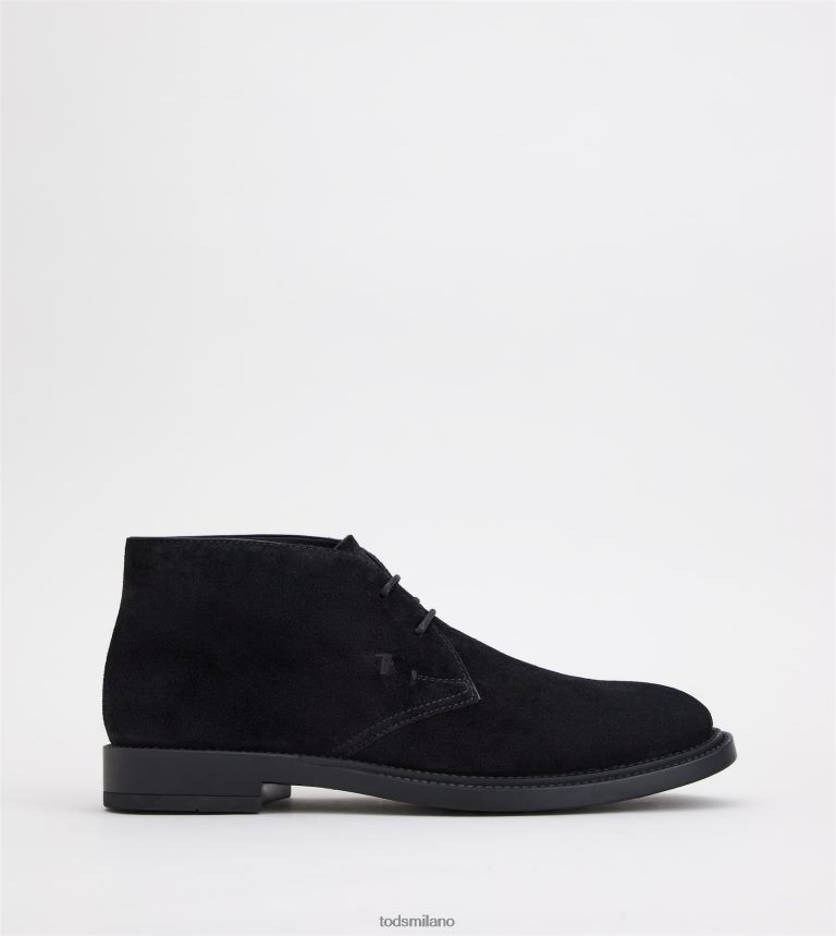 uomininero Tod's desert boots in pelle scamosciata P66X8B789