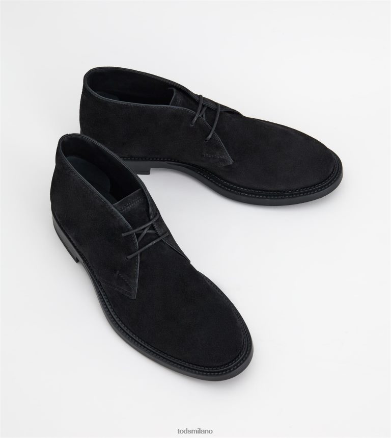 uomininero Tod's desert boots in pelle scamosciata P66X8B789