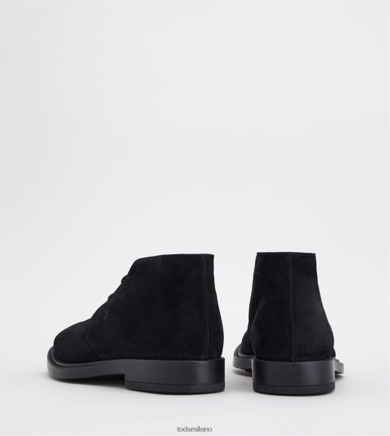 uomininero Tod's desert boots in pelle scamosciata P66X8B789