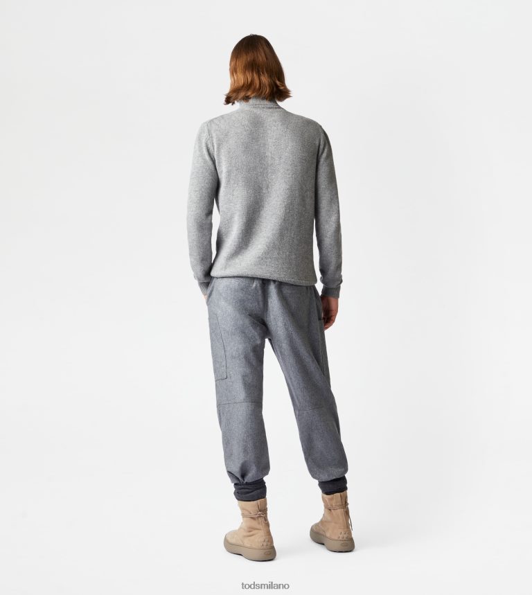 uominigrigio Tod's Dolcevita in misto cashmere P66X8B1125