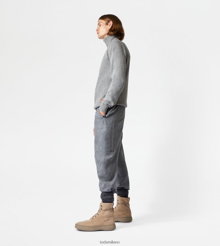 uominigrigio Tod's Dolcevita in misto cashmere P66X8B1125