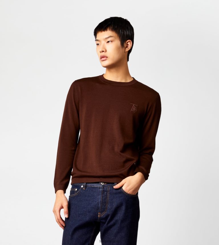 uominimarrone Tod's Maglia girocollo in misto cashmere P66X8B1103