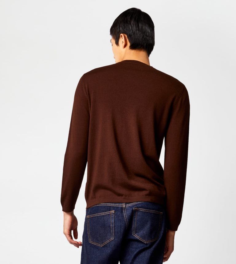 uominimarrone Tod's Maglia girocollo in misto cashmere P66X8B1103