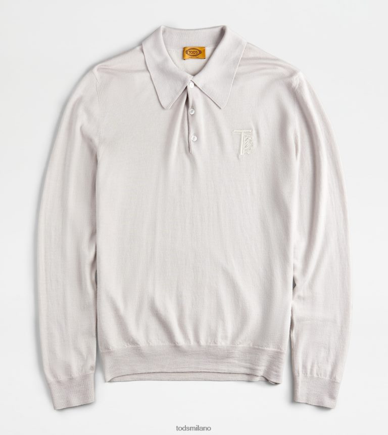 uominigrigio Tod's Polo in misto cashmere P66X8B1093
